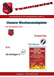 Teamgeist 11 vom 23.03.2013 - FSV Schneppenhausen