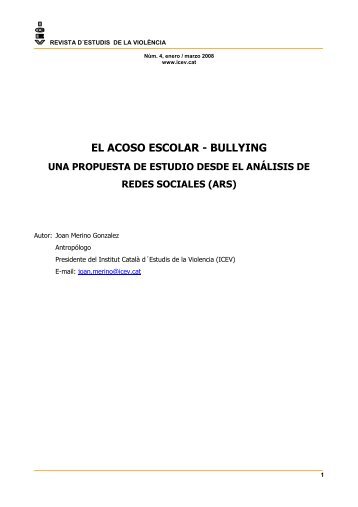 EL ACOSO ESCOLAR - BULLYING - EducaciÃ³n en valores