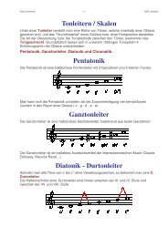 Tonleitern / Skalen Pentatonik Ganztonleiter Diatonik ... - HS-Pians