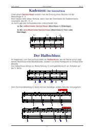 Der Halbschluss - HS-Pians