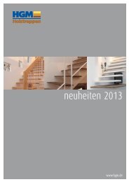 neuheiten 2013 - HGM Holztreppen GmbH