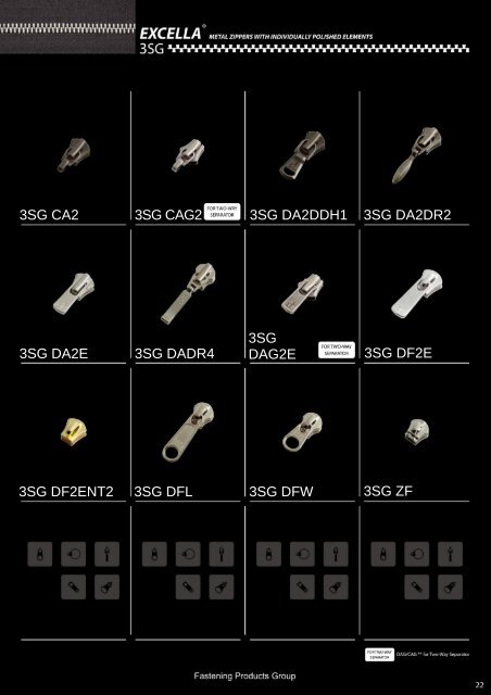 Sliders Catalogue - YKK Zippers - YKK Asian Group