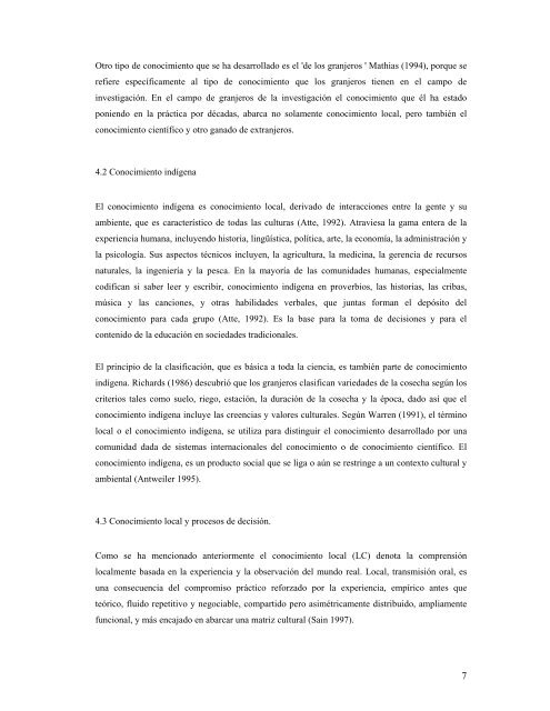 Conocimiento local y razonamiento agroecolÃ³gico para toma de ...