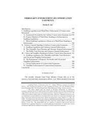 Third-Party Enforcement of Conservation Easements ... - Law Review