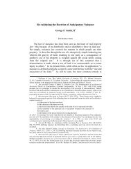 Re-validating the Doctrine of Anticipatory Nuisance ... - Law Review