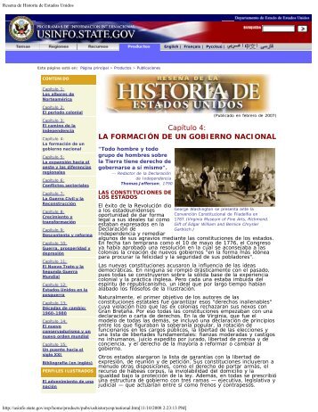 Resena de Historia de Estados Unidos