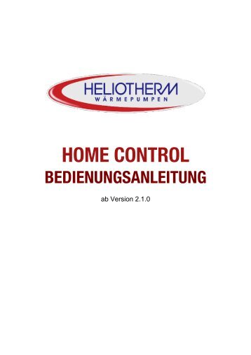 HOME CONTROL - Heliotherm