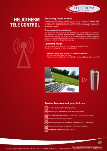 HELIOTHERM TELE CONTROL