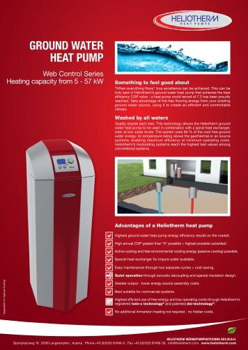 ground water heat pump - Heliotherm WÃ¤rmepumpentechnik Ges ...