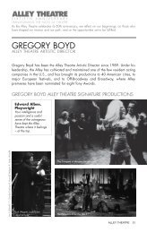 GREGORY BOYD - Alley Theatre
