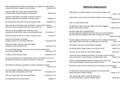 Biblische Segensworte Kirchen In Und Um Kaiserslautern