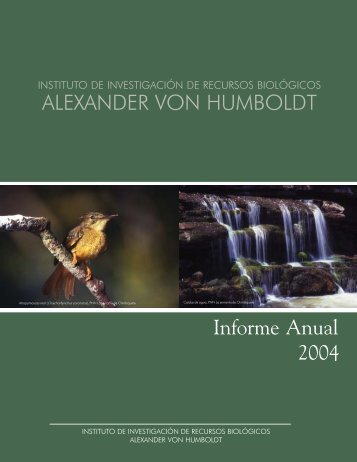 Informe Anual 2004 ALEXANDER VON HUMBOLDT