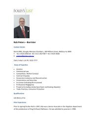 Rob Peters â Barrister