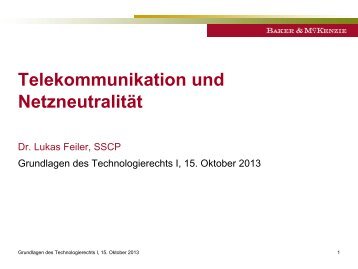 PPT Feiler - Technologierecht