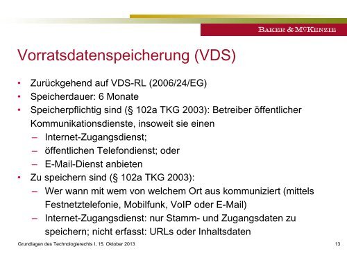 PPT Feiler - Technologierecht