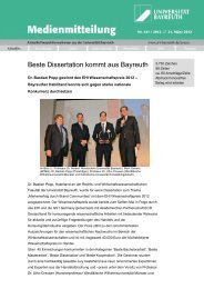 Beste Dissertation kommt aus Bayreuth - Prof. Dr. Herbert Woratschek