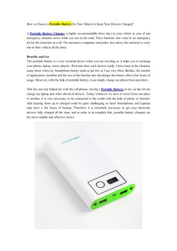 How to Choose a Portable Battery for Your Vehicle to Keep Your Devices Charged?.pdf