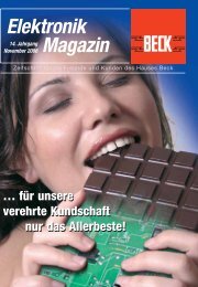 Elektronik Magazin - SPV Elektronik Vertriebsgesellschaft mbH