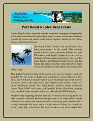 Port Royal Naples Real Estate