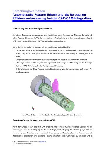 Forschungsvorhaben Automatische Feature-Erkennung als Beitrag ...