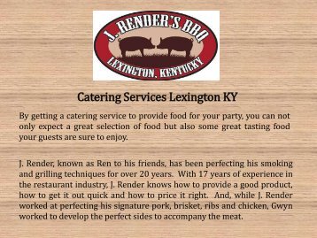 Catering Services Lexington KY