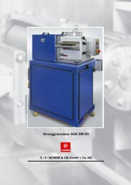 Stranggranulator SGS 300-E4 - C.F. Scheer