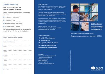 Flyer fÃ¼r Seminare fÃ¼r FÃ¼hrungskrÃ¤fte