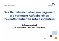 Das Betriebssicherheitsmanagement als vernetzte ... - Deine Haut