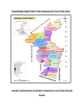 telephone directory for panchayat election 2013 - Nadia District ...