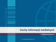 cechy informacji medialnych.pdf - Magdalena Szpunar