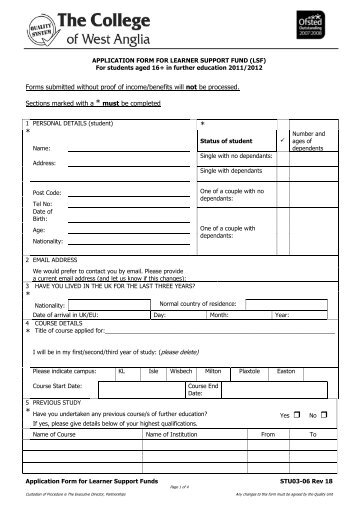 Forms submitted without proof of income/benefits will not