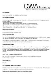 Health and Social Care Level 2 Diploma