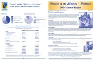 2004 Annual Report - Friends of the Children