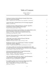 Table of Contents - Philippine Journal of Science