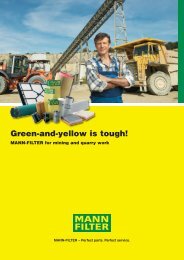 MANN-FILTER for mining - Air Now Supply