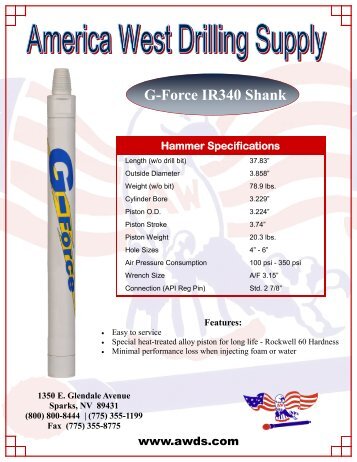 to download brochure - America West Drilling Supply