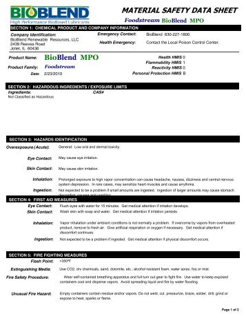 MSDS - America West Drilling Supply