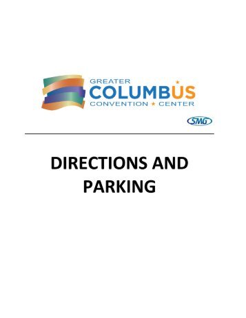 Directions & Parking - The Greater Columbus Convention Center