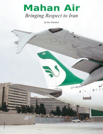 Mahan Air: bringing respect to Iran - Ken Donohue