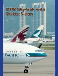 RTW Sky-trek with Skytrax 5-stars RTW Sky-trek with ... - Ken Donohue