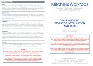 Mitchells Worktop Installation Guide - Mitchells Kitchen Worktops ...