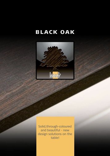 Black Oak brochure - Mitchells Kitchen Worktops Southampton