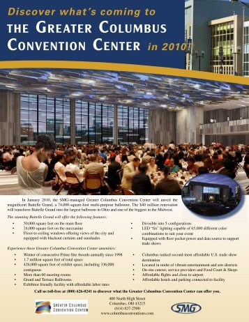 Battelle Grand Fact Sheet - The Greater Columbus Convention Center