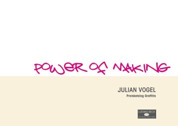 Preiskatalog Power of Making - Kaufhaus der Sinne - Ludwig Beck