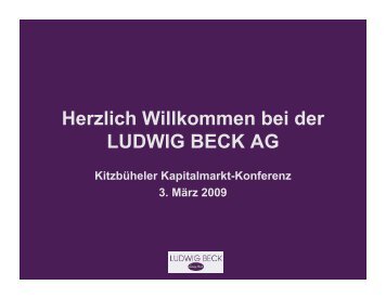 4. Trading Up und Kostenoptimierung - Ludwig Beck