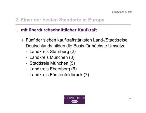 4. Trading Up und Kostenoptimierung - Ludwig Beck