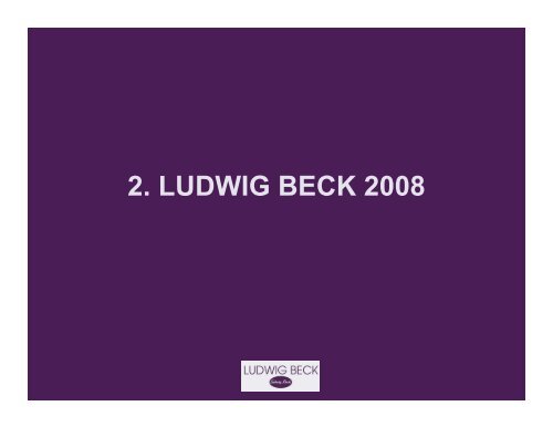 4. Trading Up und Kostenoptimierung - Ludwig Beck