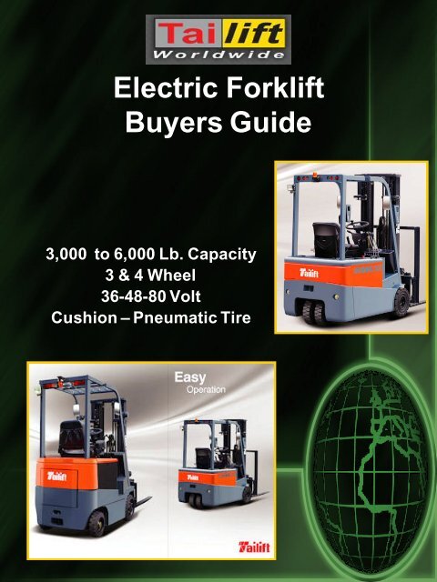 TAILIFT ELECTRIC BUYERS GUIDE.. - Worldwide Forklifts