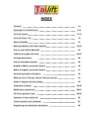 Tailift Sales Manual - Worldwide Forklifts