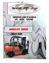 world-lift trucks world-lift trucks - Worldwide Forklifts